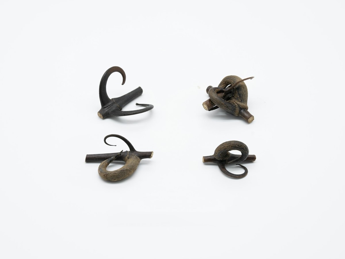 Cast Metal Holdbacks, Pair