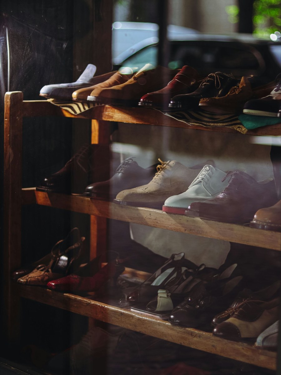 Wood Shoe Shelf
