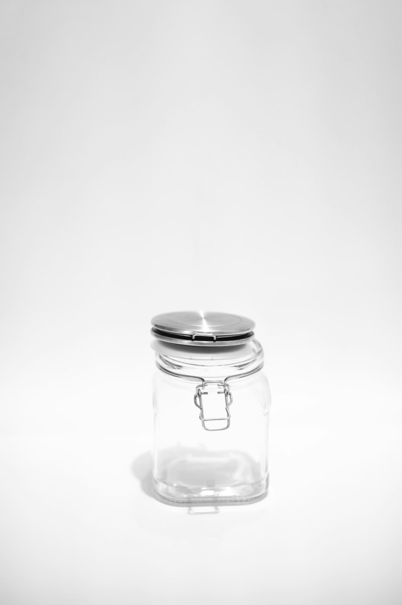 Glass Clamp Jar