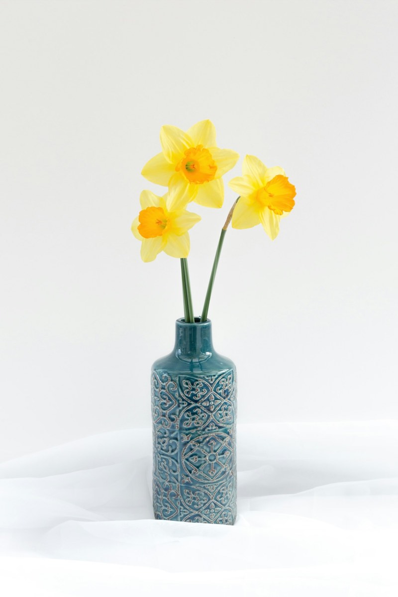 Tall River Stone Vase